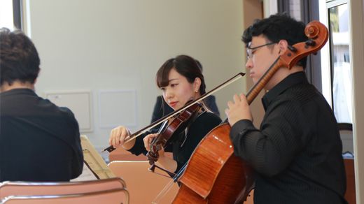 日本フィルの弦楽四重奏コンサートの様子1