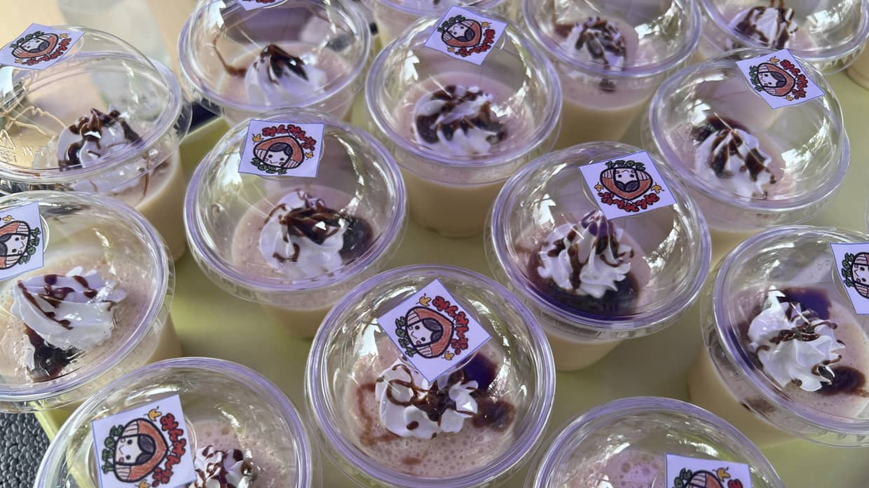 みんみん祭での栗のムース