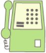 公衆電話のイラスト