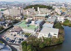 泯江堂全体のドローン写真