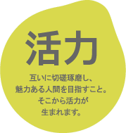 泯江堂理念 活力のイメージイラスト