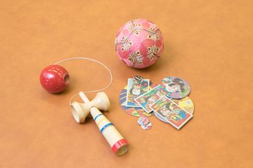 回想療法で使用するけん玉の写真